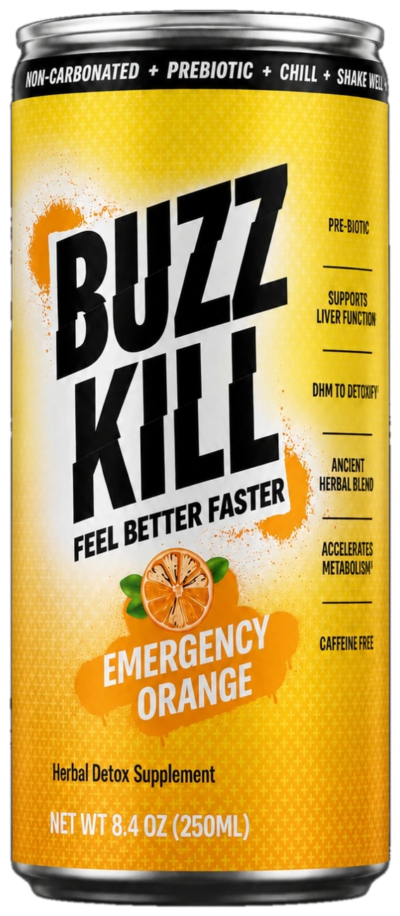 BUZZKILL Emergency Orange can